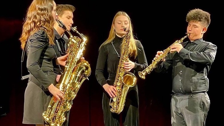 Saxofonquartett erspielt Bestnote bei Wettbewerb