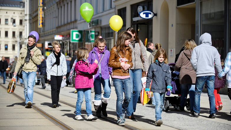 Ein Bild aus einer anderen Zeit: verkaufsoffener Sonntag am 1. April 2012 in Görlitz.