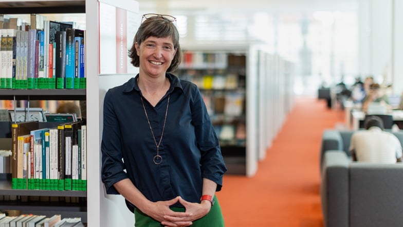 Marit Kunis-Michel leitet eine der meistgenutzten Bibliotheken in Deutschland. Im Vorjahr wurden rund 4,5 Millionen Medien ausgeliehen.