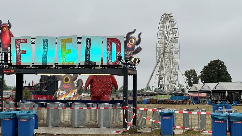 Das Riesenrad am Tag danach.