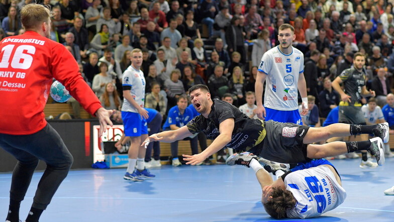 Dresdner Handballer verlieren Derby gegen Dessau-Roßlau
