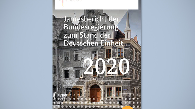 Das Eckhaus Peterstraße 7/Nikolaistraße hat es auf die Titelseite des Jahresberichtes zum Stand der Deutschen Einheit 2020 geschafft.