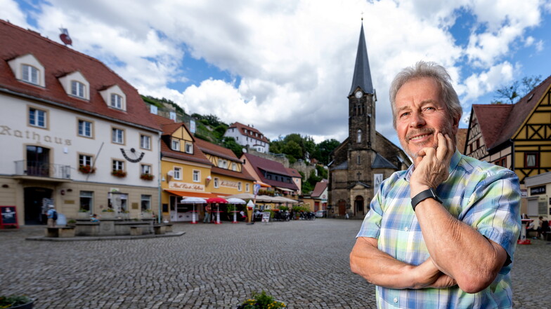 Klaus Tittel auf dem Wehlener Markt. Vor wenigen Tagen feierte er seinen 70. Geburtstag.