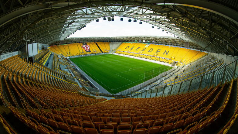 Das Rudolf-Harbig-Stadion soll während des EM-Spiels Deutschland - Ungarn in Regenbogenfarben beleuchtet werden.