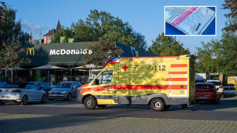 Der Rettungsdienst war wegen eines Nagels Mittwochabend bei McDonald's in Zittau.