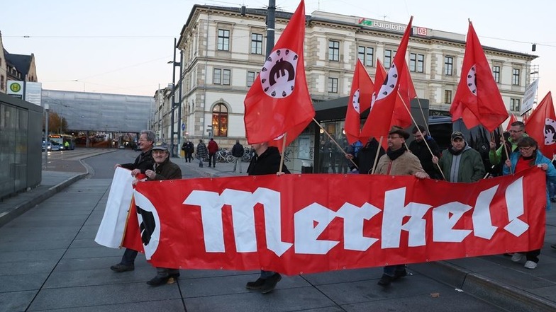 Anti-Merkel-Demo in Chemnitz
