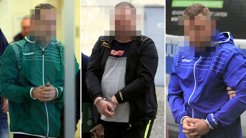 Diese drei Männer (47, 41 und 40 Jahre) wurden am Dienstag dem Haftrichter in Pirna vorgeführt. Am Nachmittag wurden sie von Bundespolizisten festgenommen. Sie befinden sich in U-Haft.