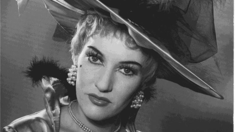 Helma Reuter 1959 als Frau Luna in der Titelrolle Paul Linckes Operette