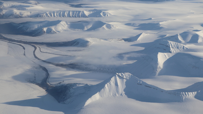 Von Spitzbergen hier im Bild bis an den Nordpol reichte das Forschungsgebiet der Mosaic-Expedition