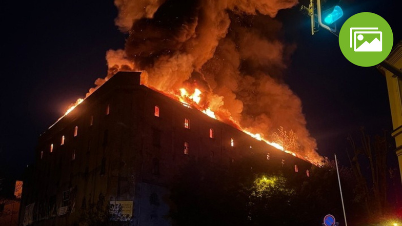 Die ehemalige Malzfabrik in Dresden-Leuben hat zwei Tage lang gebrannt.