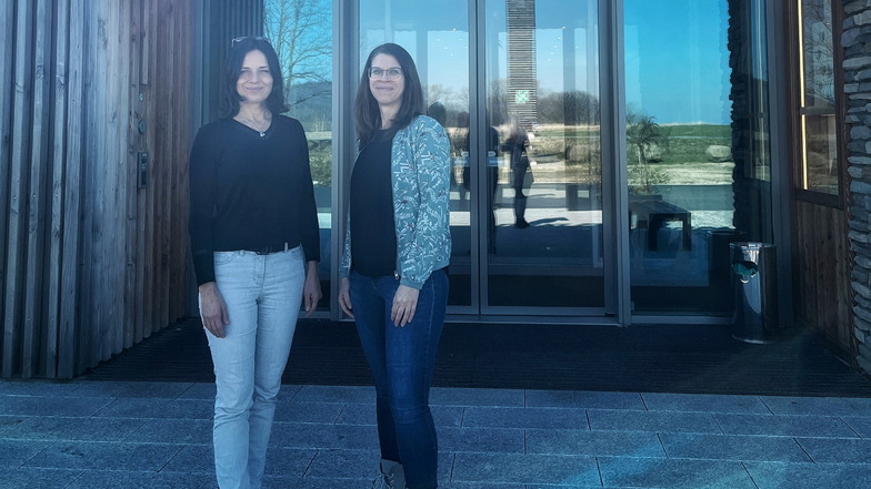 Die eine hört auf, die andere fängt an: die scheidende Geschäftsführerin der Trixi-Park GmbH Annette Scheibe (links) und ihre designierte Nachfolgerin Alexandra Dreginat.