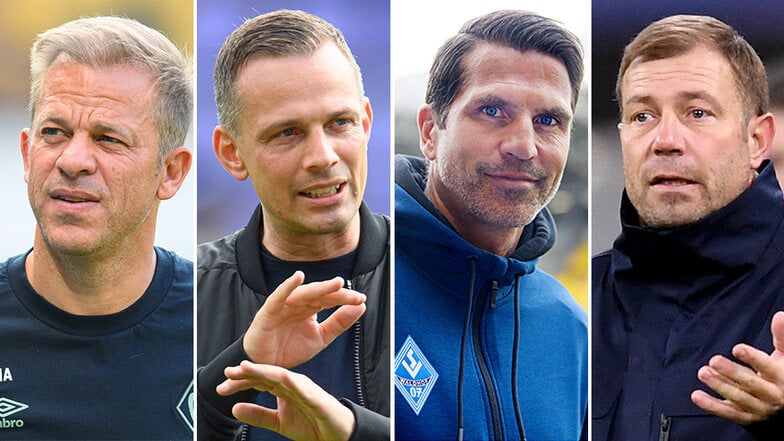 Sollen auf Dynamos Kandidatenliste stehen: Markus Anfang, Christian Preußer, Patrick Glöckner und Frank Kramer (v.l.)