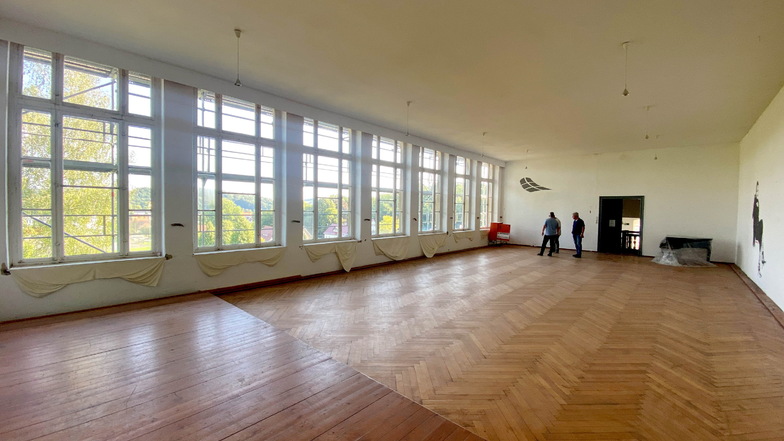 Die Aula in der Webschule Großschönau steht bald im Zentrum der Sanierungsarbeiten.