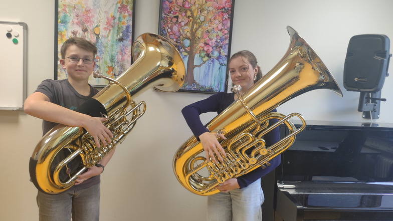 Tuba-Duo vertrat Meißner Kreismusikschule bei Jugend Musiziert