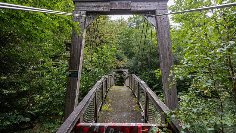 Die Arthur-Lohse-Brücke im Rabenauer Grund war marode und wurde deshalb abgerissen.