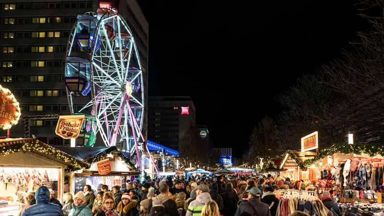 Der "Winterlichter"-Markt auf der Prager Straße wird bereits am 22. November öffnen.
