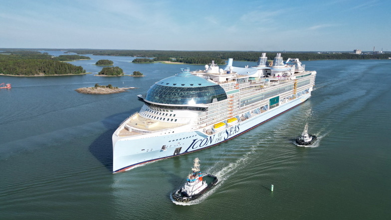 7.600 Passagiere: Die Icon of the Seas ist das größte Kreuzfahrtschiff der Welt.