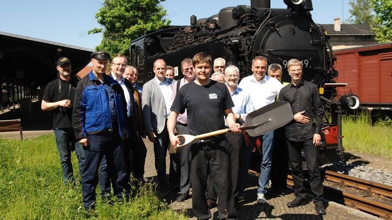 Soeg-Geschäftsführer Ingo Neidhardt lud die Gäste von der Harzer Schmalspurbahnen GmbH zu einer Fahrt ins Gebirge ein.
