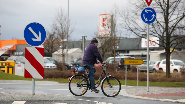 Kamenz: Vorfahrtsärger im neuen Kreisverkehr