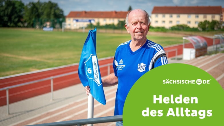 Erst als Spieler, dann als Trainer und jetzt als Platzwart: Das Stadion in Roßwein ist für Wilhelm Knitter zu einem zweiten Zuhause geworden.