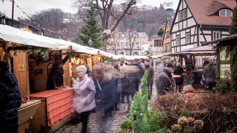 Der Loschwitzer Weihnachtsmarkt öffnet am 4. Dezember.