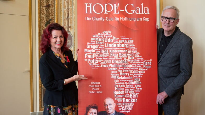 Zum 16. Mal Spenden sammeln in Dresden: Viola Klein, Initiatorin der Hope-Gala, lädt zur Benefizveranstaltung ins Schauspielhaus. Dessen Intendant Joachim Klement stemmt mit seinem Team den einzigartigen Abend.