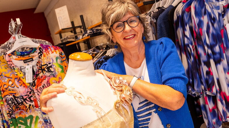 Ute Rietzschel hat ihre Laden "Mollige Mode" auf der Dohnaischen Straße aus Altersgründen aufgegeben.