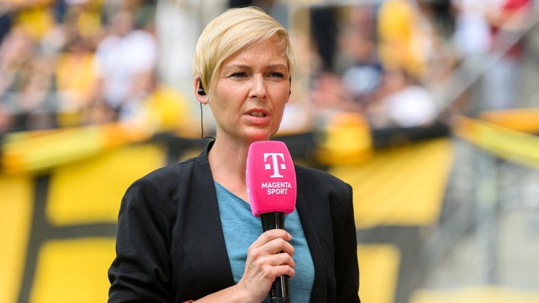 Magenta TV und Moderatorin Anett Sattler bleiben in der nächsten Drittliga-Saison sehr präsentiert – auch in Dresden?