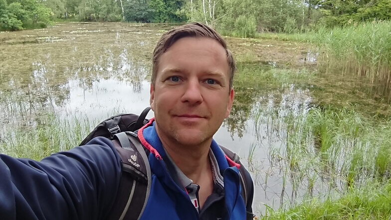 Thomas Peters privat: Selfie vom Wandern.