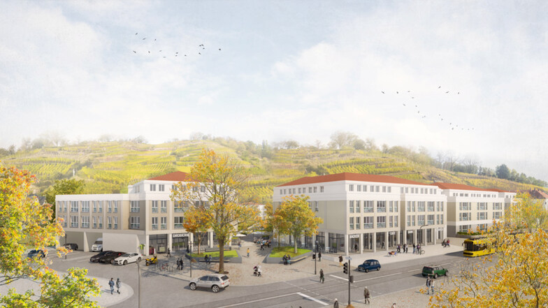 Radebeuls größtes Wohnungsbauvorhaben auf dem ehemaligen Glasinvest-Standort an der Meißner Straße ist im Büro aT2 entworfen worden.