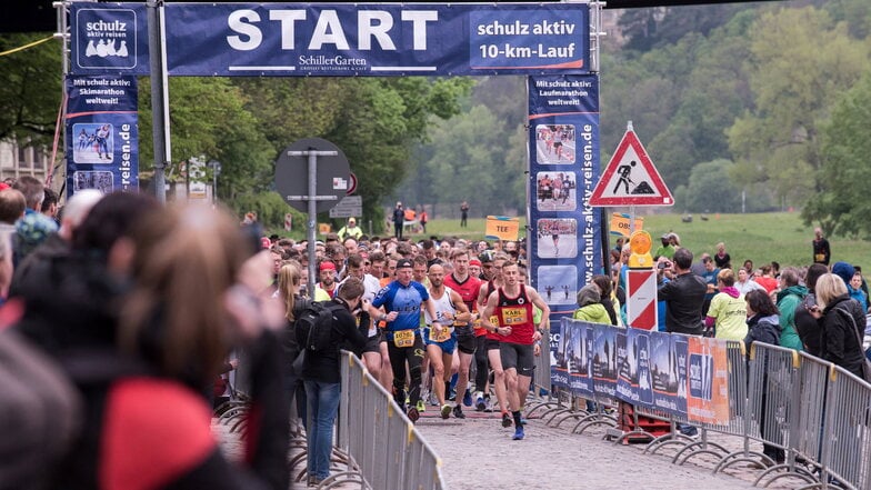 So wie vor vier Jahren könnte es auch am Sonntag wieder unterhalb des Blauen Wunders in Dresden aussehen, wenn der 10-Kilometer-Lauf des Oberelbe-Marathons gestartet wird.