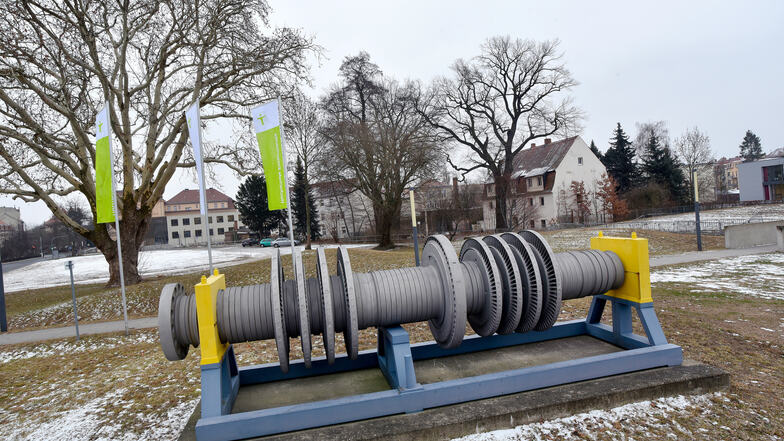 Für die Hochschule mit ihrem Wahrzeichen - einer Turbinenschaufel am Zittauer Stadtring - gibt es große Baupläne.
