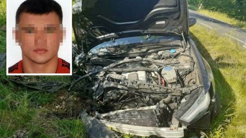 Dominik H. wird von den polnischen Strafverfolgungsbehörden vorgeworfen, im Juni mit diesem Audi ein dreijähriges Kind getötet zu haben.