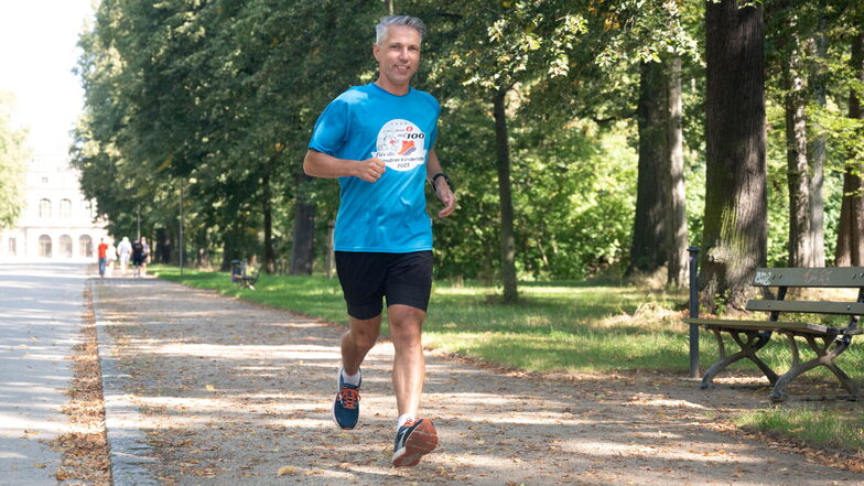 Von null Kilometern im April ausgehend hat Matthias Breitkopf bis August in 20-Kilometer-Etappen trainiert. Am Freitag will er an einem Tag 100 Kilometer laufen. Das ist sein festes Ziel.