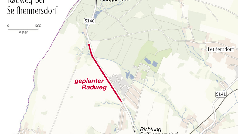 An der Verbindungsstraße zwischen Neugersdorf und Seifhennersdorf soll es einen Radweg geben - aber wann?