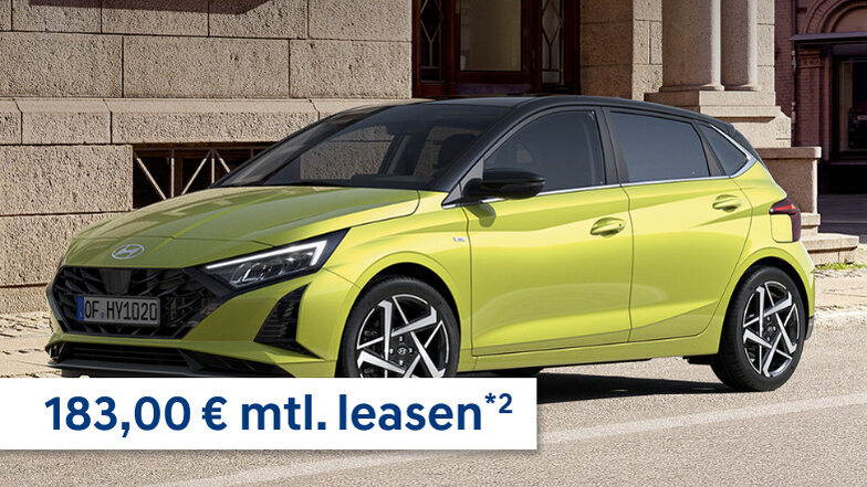 Dynamisch. Stylish. Unverwechselbar. Der Hyundai i20 setzt Maß­stäbe im Klein­wagen­segment - mit aufregendem Design und moderner Antriebs­technologie. (Hyundai i20 Select 1.2 58 kW (79 PS), 5-Gang-Schaltgetriebe: Energieverbrauch kombiniert: 5,7 l/100 km; CO2-Emissionen kombiniert: 128 g/km; CO2-Klasse: D;)