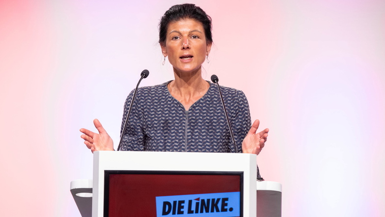 Sahra Wagenknecht sitzt für die Linke im Bundestag.