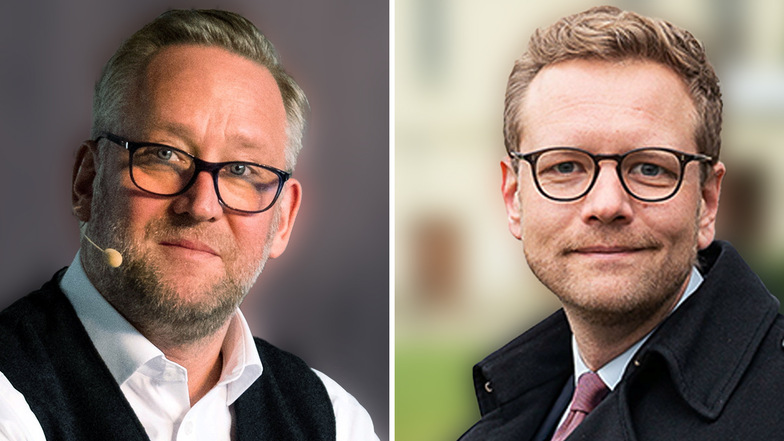 Konnten sich über eine weitere Zusammenarbeit nicht einigen: Landskron-Chef Uwe Köhler (li.) und Theaterintendant Daniel Morgenroth.