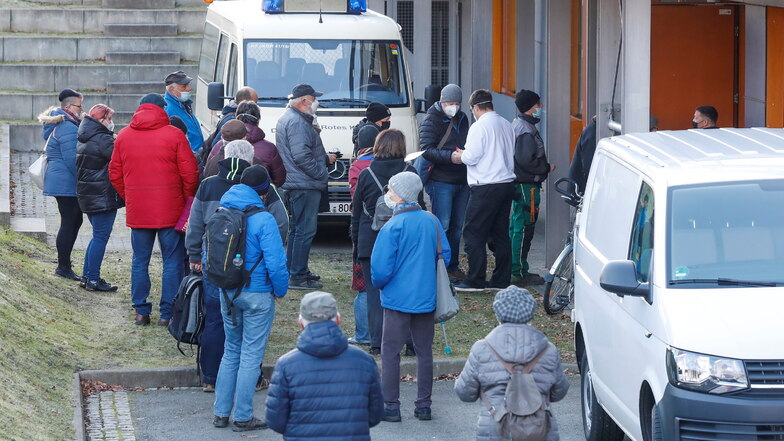 Das kleine Impfzentrum in der Zittau Hochschul-Mensa ist gestartet.