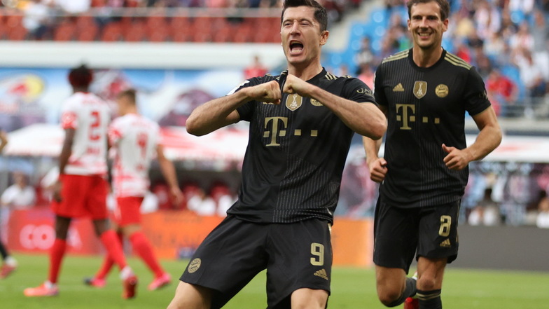 Wieder die Bayern, wieder Robert Lewandowski. Der Torjäger bringt den Rekordmeister in Leipzig mit 1:0 in Führung. Am Ende gewinnen die Münchner deutlich.