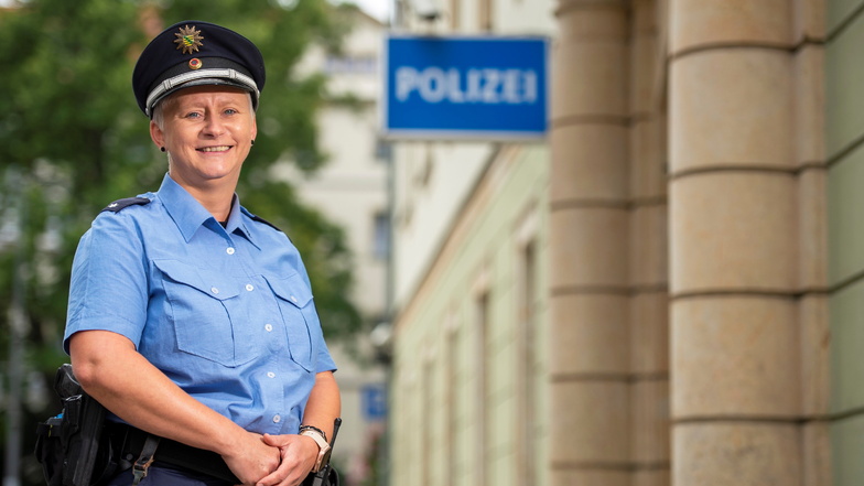 „Ich bin ein offener und kontaktfreudiger Mensch“, sagt Anja Markus, die neue Bürgerpolizistin der Pirnaer Altstadt.