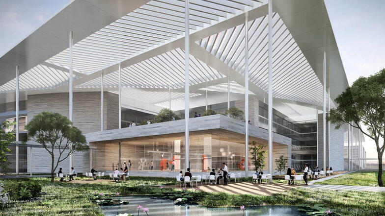 So könnte es aussehen, das mögliche neue Großforschungszentrum für nachhaltiges Bauen. Ob es in die Oberlausitz kommt, wird in Kürze bekannt gegeben.