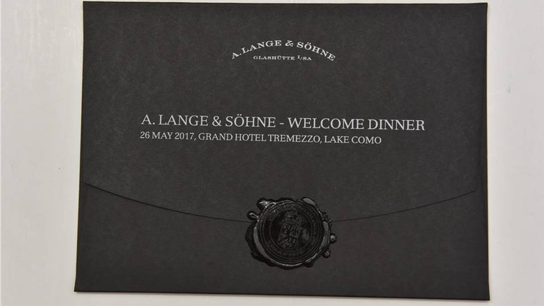 Macht Appetit: Einladung zum Dinner von Lange & Söhne im italienischen Tremezzo.