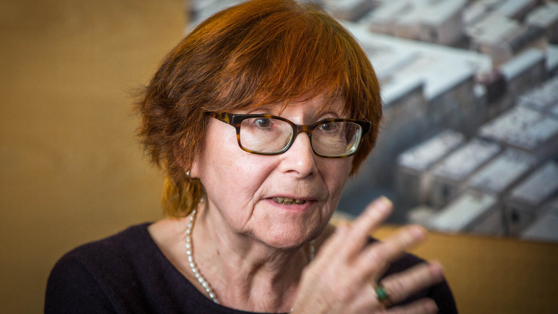 Nora Goldenbogen ist Vorsitzende der Jüdischen Gemeinde zu Dresden. Die 70-Jährige beklagt zunehmenden Judenhass in Deutschland. Sie sagt: „Man darf niemals zurückweichen.“