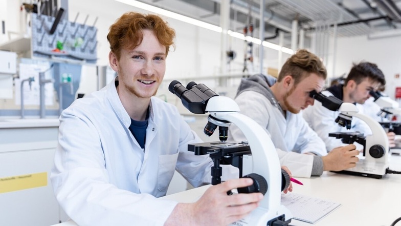 Auf dem neuen Campus der Staatlichen Studienakademie Plauen gibt es neben innovativen Studiengängen auch hochmoderne Labore.