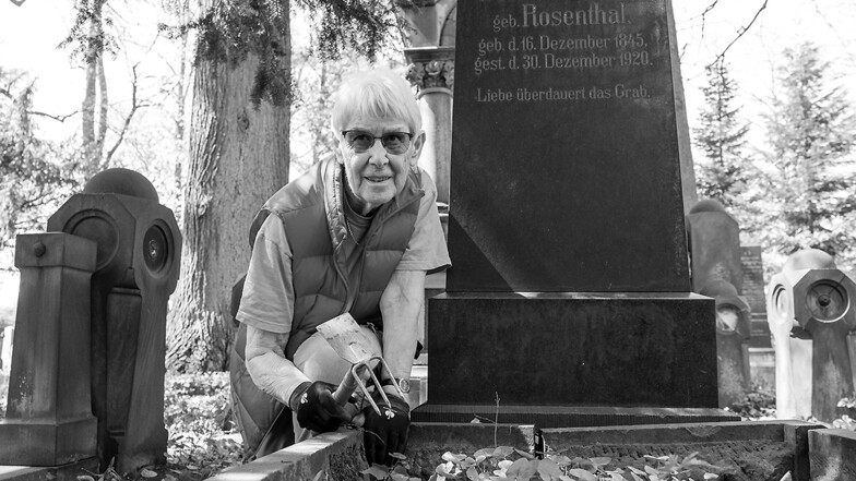 Uta Bonadt organisierte im Mai vergangenen Jahres noch eine große Aufräumaktion auf dem Jüdischen Friedhof in Görlitz.