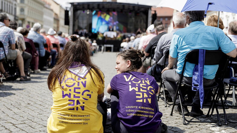 Gemeinschaftserlebnisse wie beim Lausitz-Kirchentag  vor knapp zwei Jahren in Görlitz bleiben für die Protestanten in der Region wichtig.