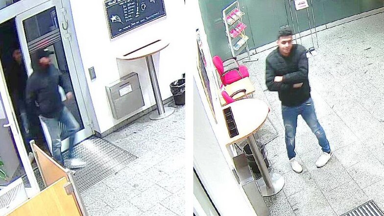 Die Polizei fahndet nach diesen beiden Männern. Sie stehen im Verdacht, im Dezember letzten Jahres in einer Bankfiliale in Bernsdorf mit einer gestohlenen EC-Karte Geld abgehoben zu haben.