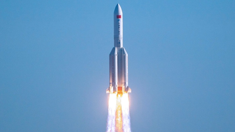 Start der chinesischen Rakete „Langer Marsch“ am 29. April 2021