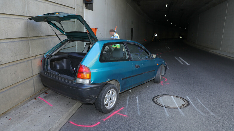 Im Waldschlösschen Tunnel ist es am Mittwoch zu einem Unfall gekommen.